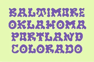 Triompe - Psychedelic Typeface font