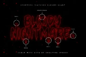 Bloody Scary Horror Halloween Font