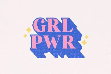 Strong Girls - Layered Serif Font