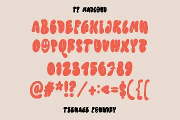 TF Madcloud Display Font | Regular & Outline!