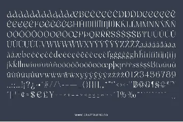 Canteria - Classic Display Serif font