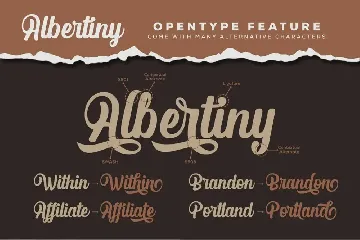 Albertiny font