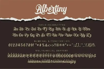 Albertiny font