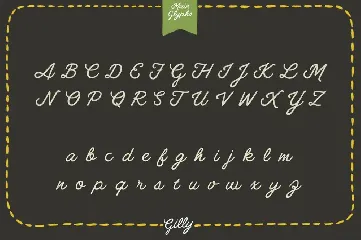 Gilly Script font