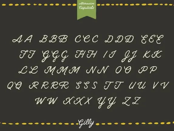 Gilly Script font