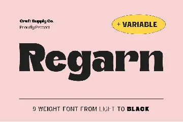 Regarn Font Family + Variable