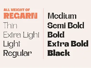 Regarn Font Family + Variable