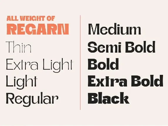 Regarn Font Family + Variable