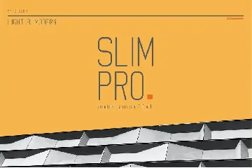 Slim Pro font