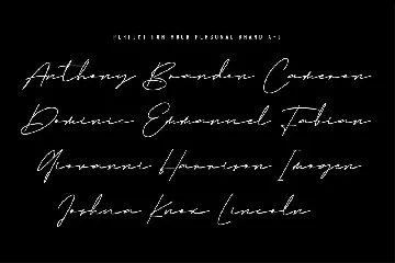 Emma Goulding Signature Collection Script Font