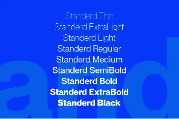 Standerd - Modern Grotesk font