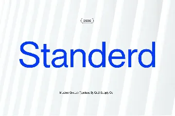 Standerd - Modern Grotesk font