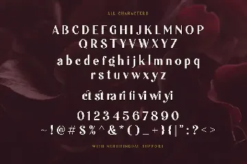 Burgundy - Curly Sans Serif font