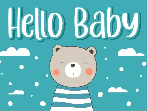 Cuttie Beary - Cute and Fun Handdrawn font