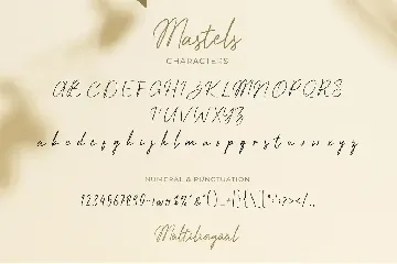 Mastels font