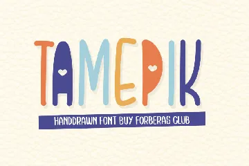 Tamepik font