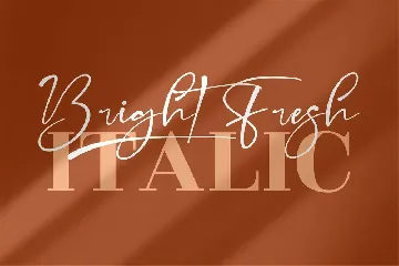 Bright Fresh Signature Font