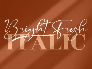 Bright Fresh Signature Font