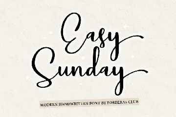 Easy Sunday font