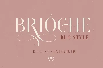 Brioche - Regular & ExtraBold font