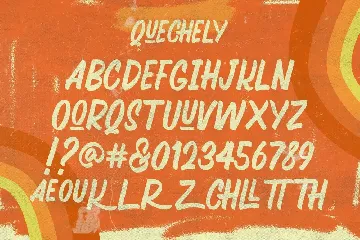 Quechely Sign Retro Layered Font