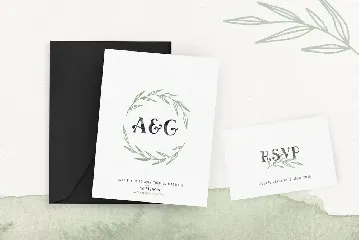 Ciera watercolor svg font, florals & logos