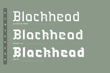 Blackhead Typeface|Medieval Font