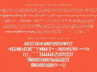 Arlysse SVG Brush Font Free Sans Serif Typeface