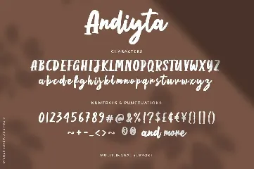 Anditya Script font