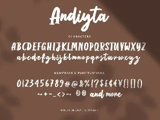 Anditya Script font