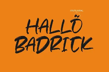 Badrick Modern Brush Font