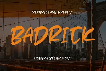 Badrick Modern Brush Font