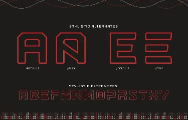 Nostromo Outline font