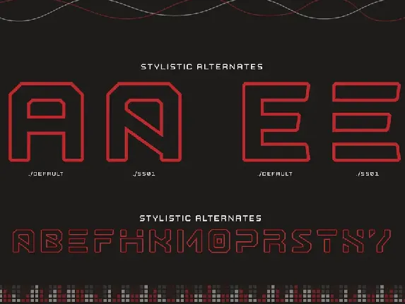 Nostromo Outline font