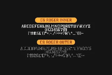 CS Roger Style Fonts.