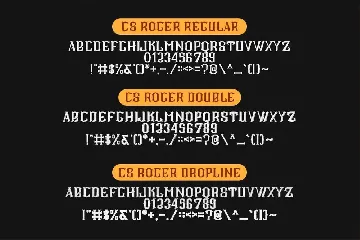 CS Roger Style Fonts.