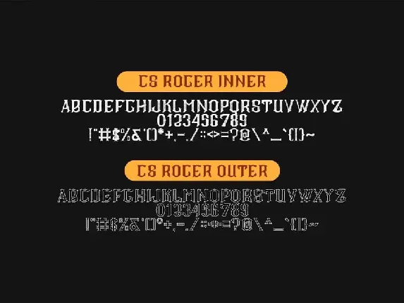 CS Roger Style Fonts.