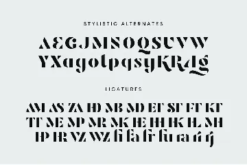 Raginy - Stencil Sans font