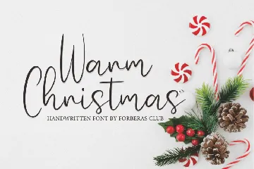 Warm Christmas font