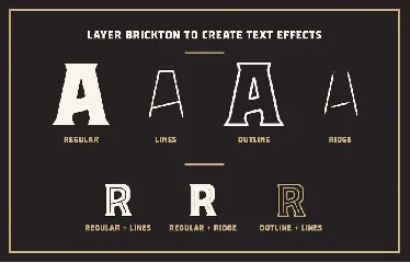 Brickton font