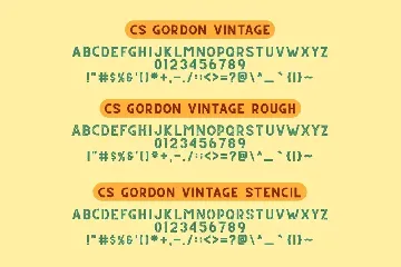 CS Gordon Font Family