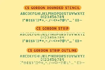 CS Gordon Font Family