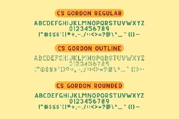 CS Gordon Font Family