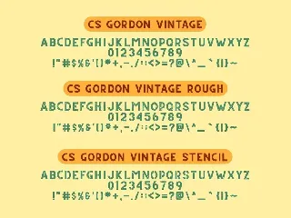 CS Gordon Font Family