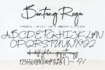 Bentang Rogu font