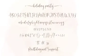 Holiday Party font