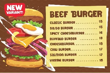 Chieezy Burger - Layered Font