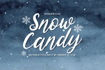 Snow Candy font