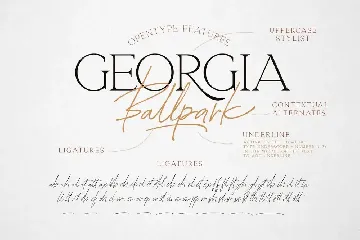 Georgia Ballpark - FONT DUO