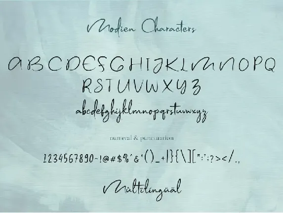 Modien - Stylish Handwritten Font